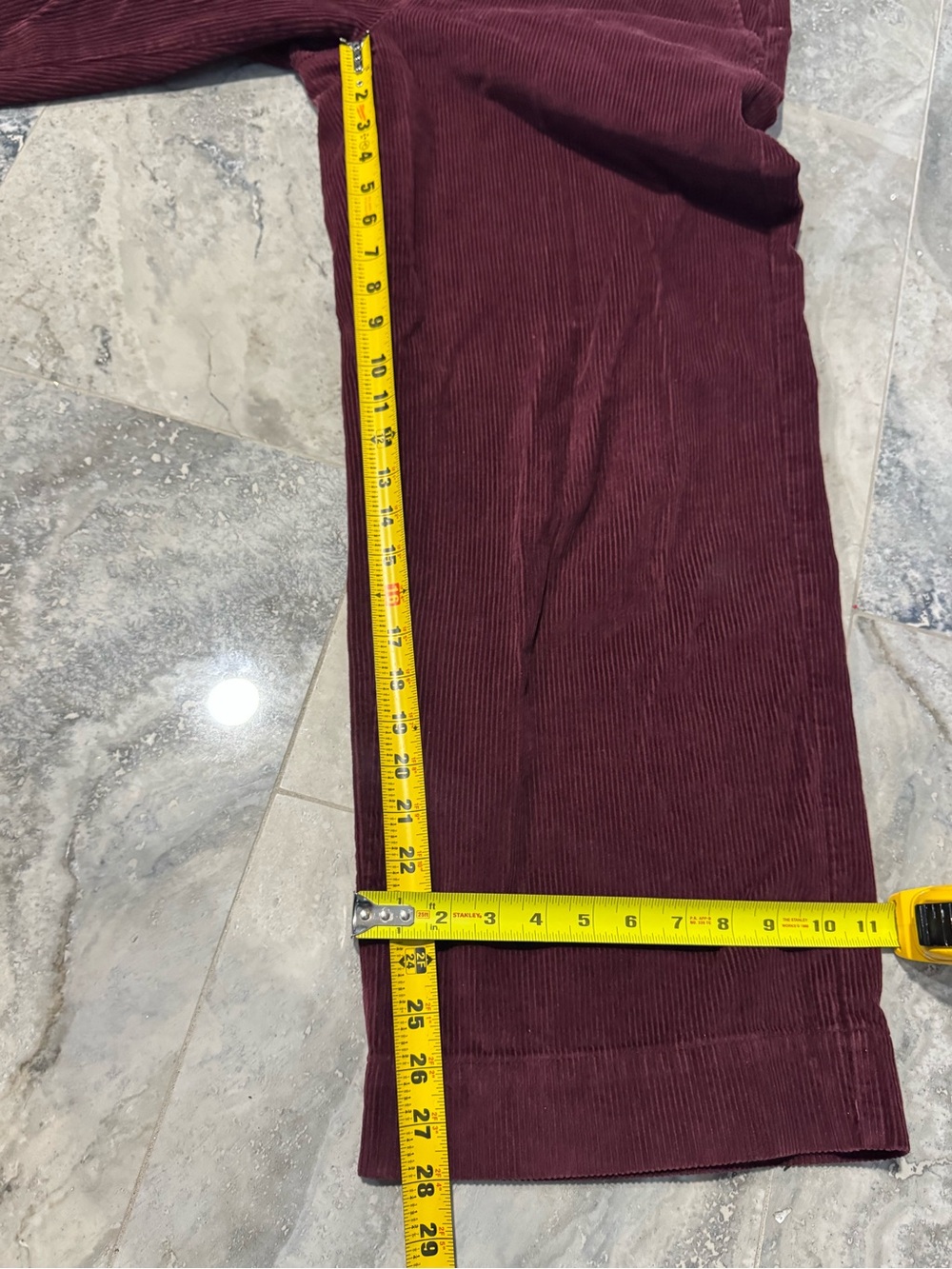 Old Navy Wide-Leg Corduroy Pants in Burgundy - Picture 5 of 7